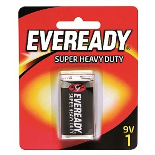 Eveready Super Heavy Duty 9 Volt Battery Batteries 1222BP1BB