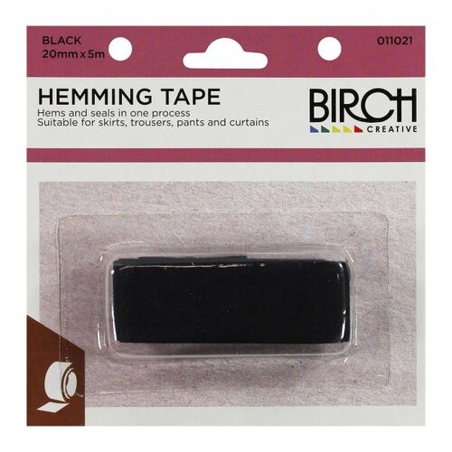 Birch Hemming Tape Iron On Bias 20mmx5m 011021 - Black