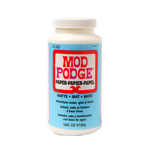 Mod Podge All-In-One Glue/Sealer/Finish Medium - Paper Matte - 473ml (16oz) - CS11234
