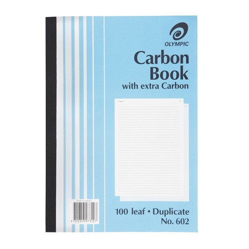 1 x Olympic 602 Carbon Book A4 Duplicate 100 Pages