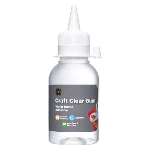 EC Craft Glue Clear Gum Water Based Non Toxic 125ml