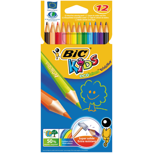 Bic Coloured Kids Pencils Evolution - 12 Pack