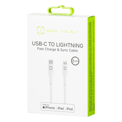 Lightning To USB C Fast Charge and Sync Cable 1.2M - White