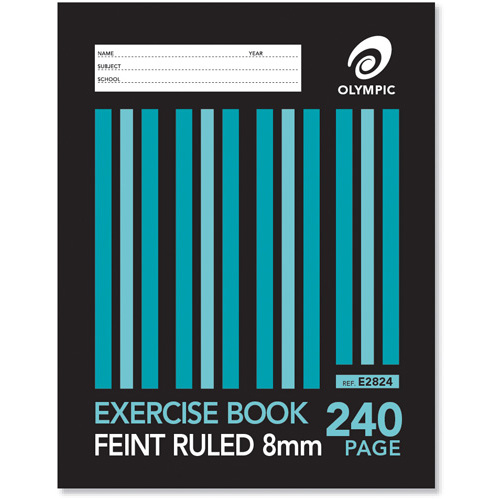 Olympic Exercise Book Sewn Feint Ruled 240pg
