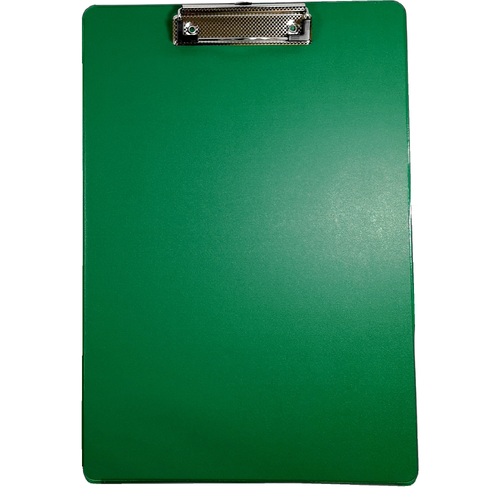 A4 Clipboard Clip Folder PVC 89285 - Green