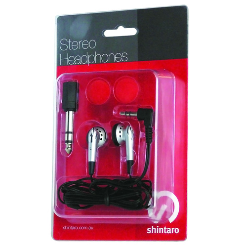 Shintaro Stereo Earphones Kit With 3.5mm to 6.5mm Adapter