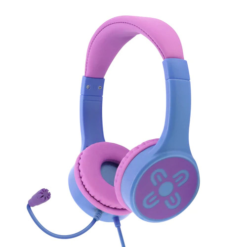 Moki ChatZone Headphones And Boom Microphone Wired - Pink and Purple