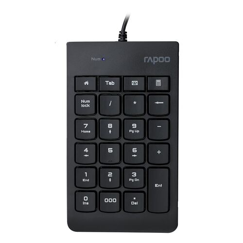 RAPOO K10 Wired Numeric Number Pad Keyboard - Spill Resistant Design