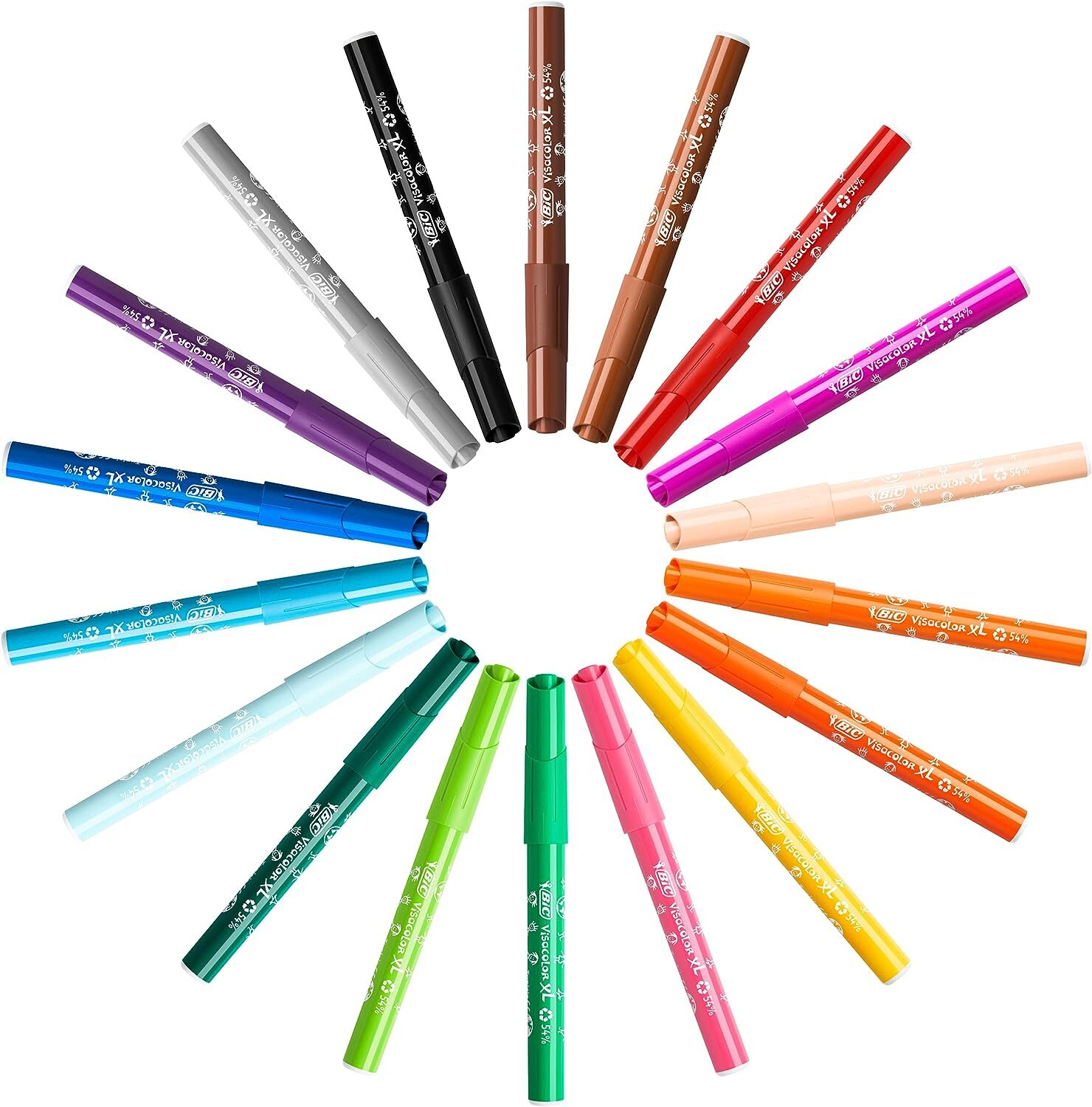 BIC Kids Fiber-tip pens XL 12-set