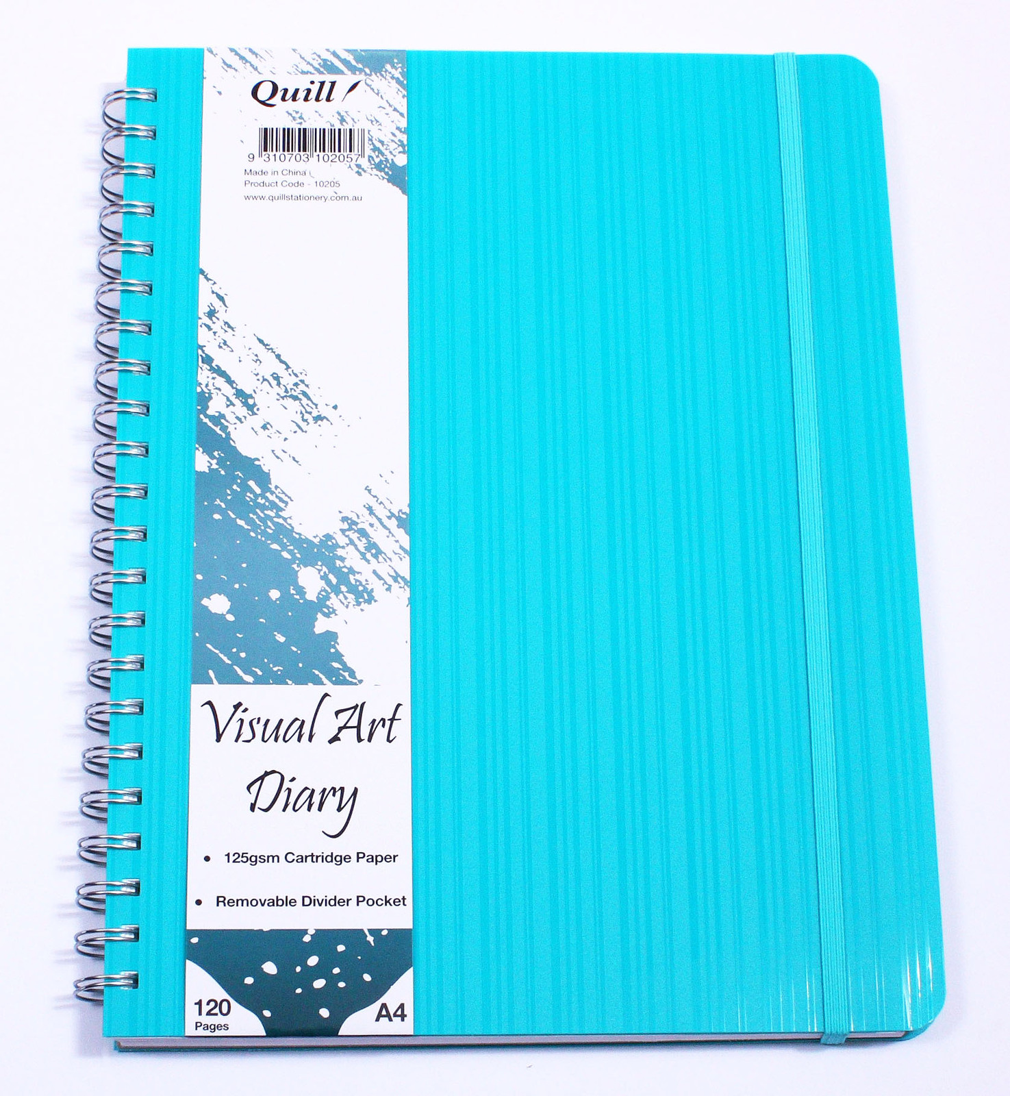 Quill Visual Art Diary A4 Removable divider pocket 120 pages 120gsm cartridge pa 