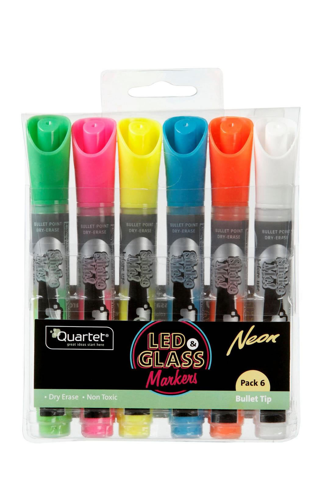 Quartet Glass Dry Erase Markers, Whiteboard Markers, Bullet Tip