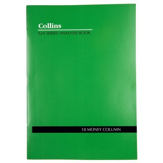 Collins A24 Account Book A4 Money Column 4-18 Day, Feint, Journal ...