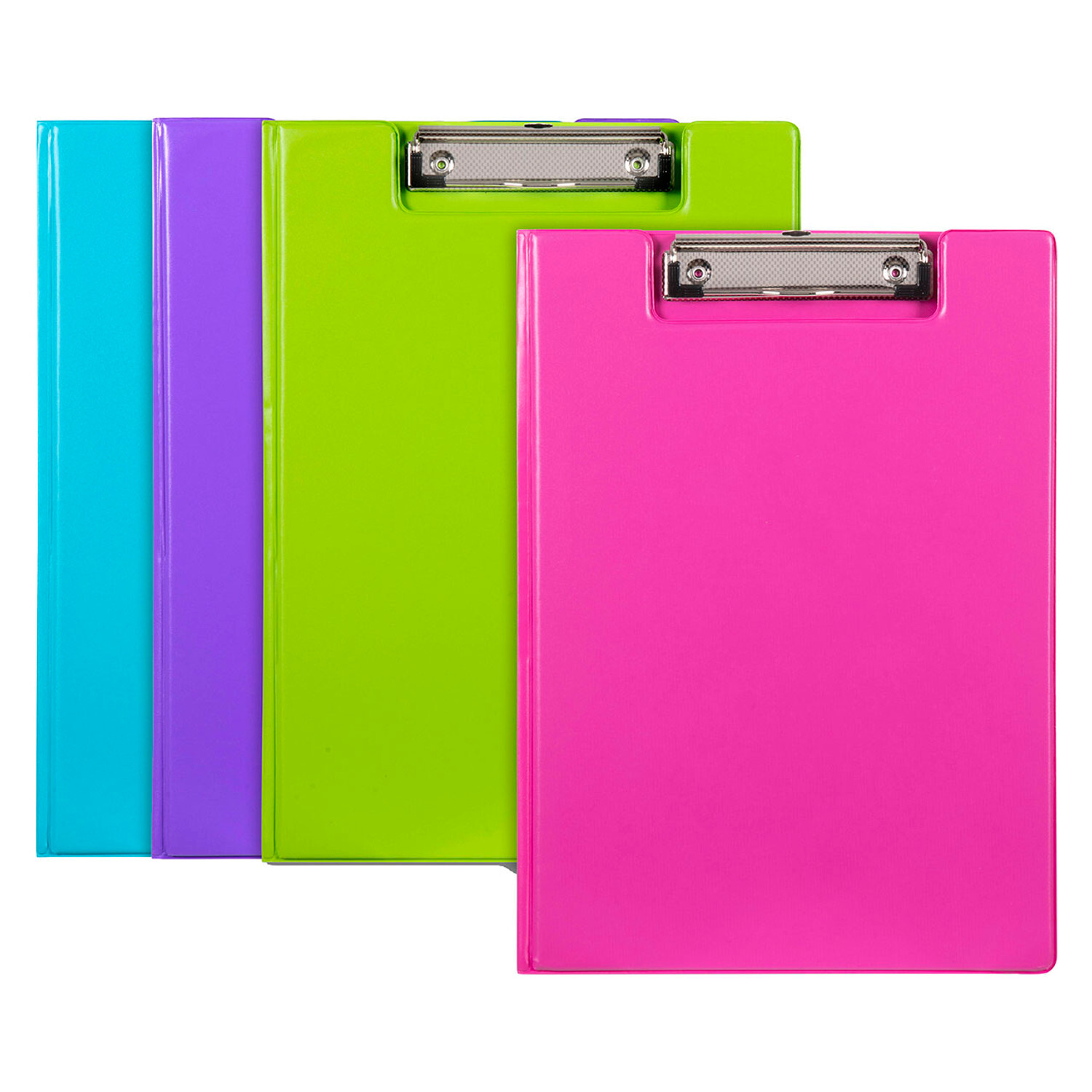 Marbig Clip Folder A4 Summer Colours Assorted