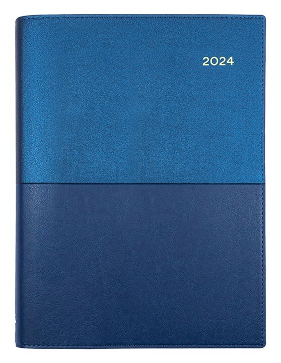 2024 Collins Vanessa A4 Diary Day To Page 145.V59 Blue