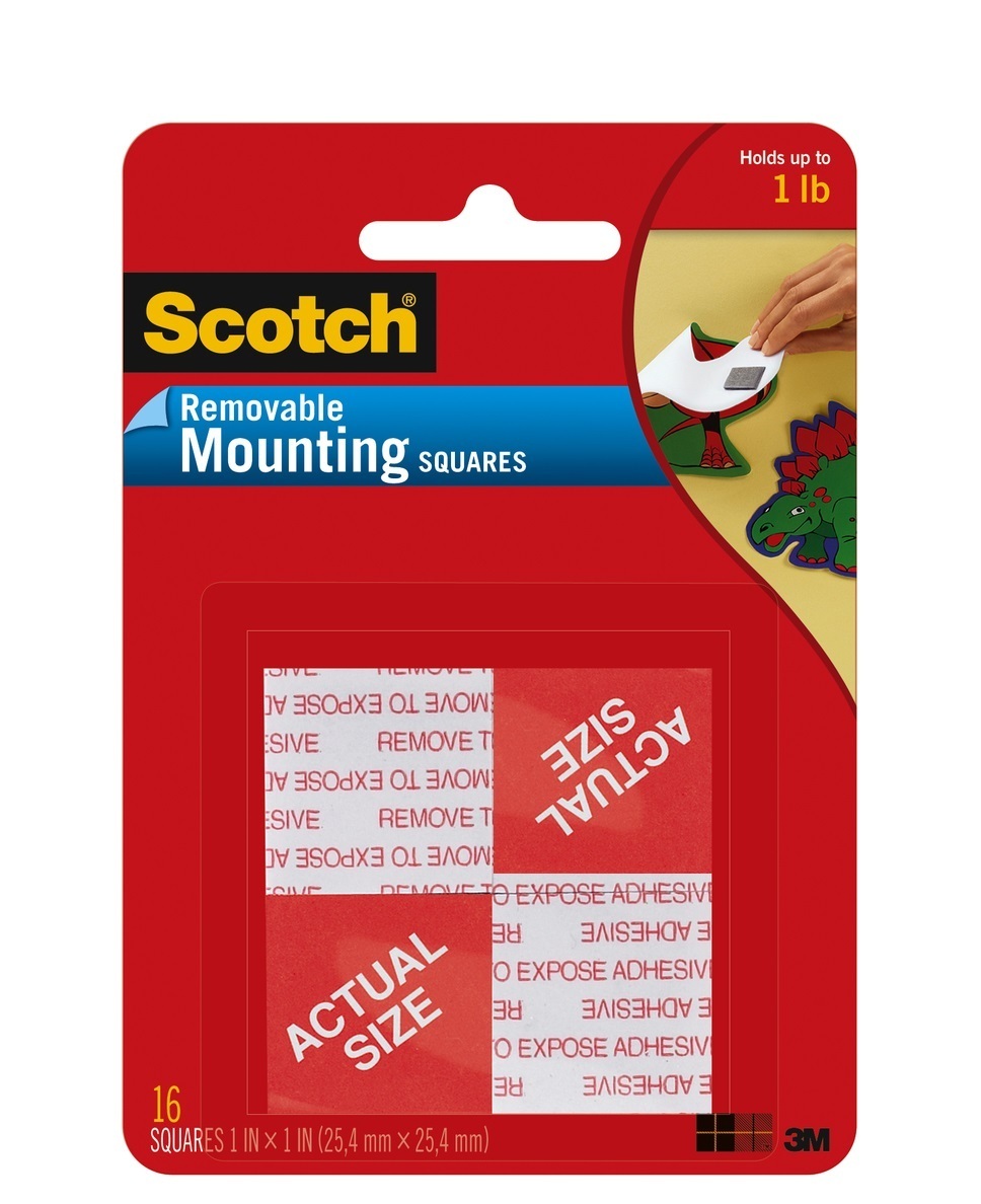 Scotch Mounting Tape Squares 108 Removable Sellotape