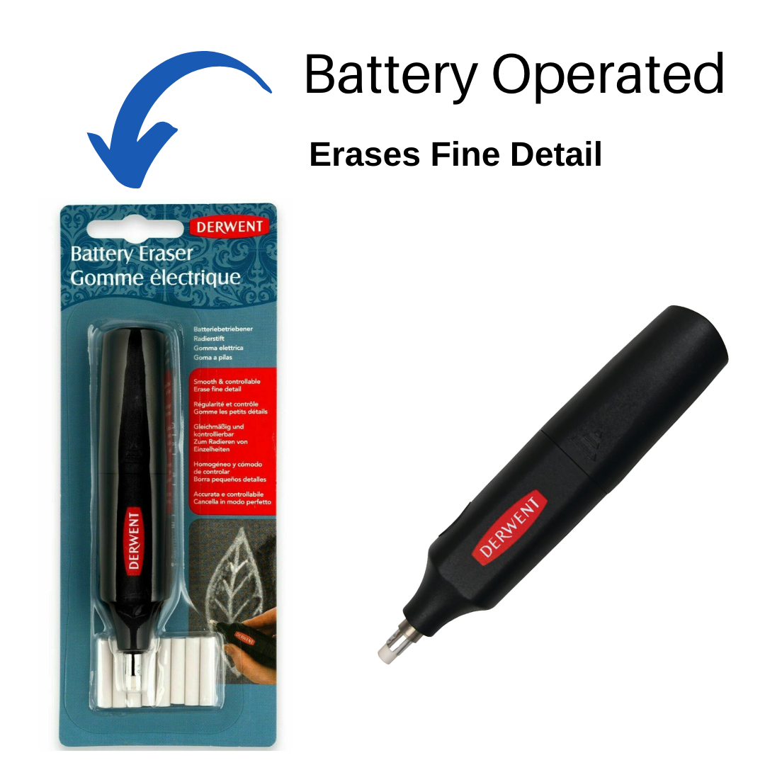 Derwent Battery Eraser , Electric Eraser + Refill