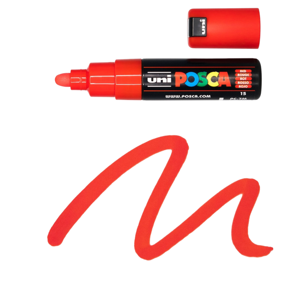 Posca PC7M rojo