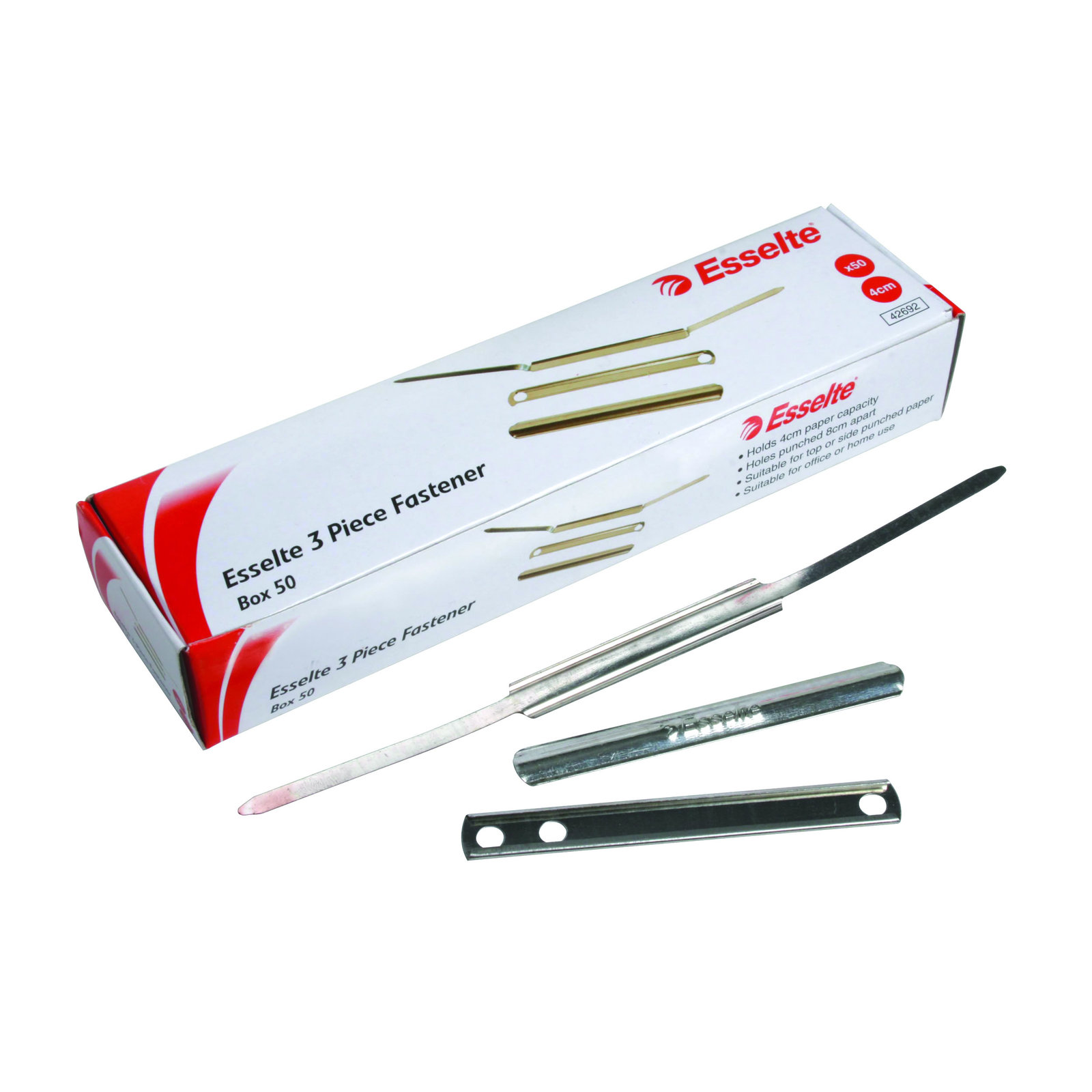 Esselte Paper Fastener 3 Piece 50 Pack