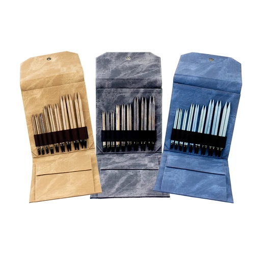 Lykke Interchangeable Circular Knitting Needle Set 9 Pairs Including Accessories | 4.5, 5.0, 5.5, 6.0, 6.5, 8.0, 9.0,10.0,12mm | 031556