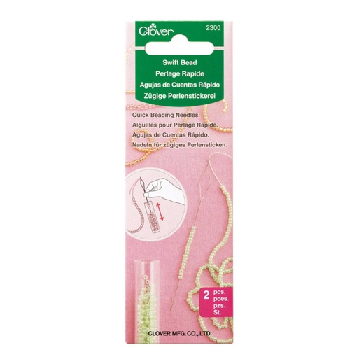 Clover Swift Bead Quick Beading Needles Pack Of Two - 302300