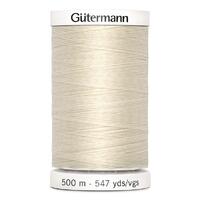Gutermann Sew-All 100% Polyester Sewing Thread (500m) - Colour 802 NATURAL