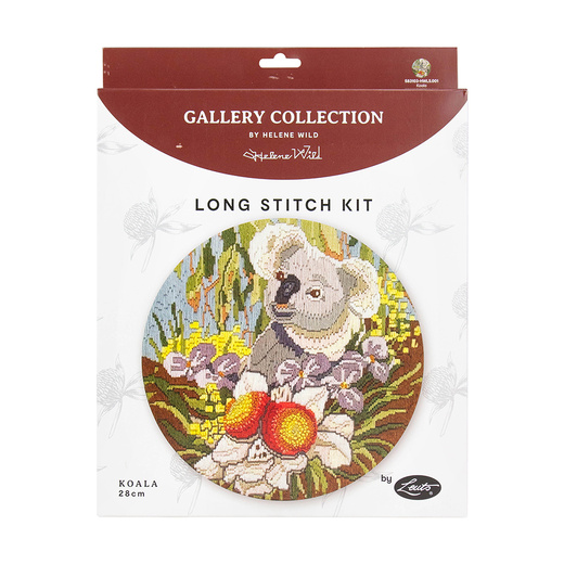 Long Stitch Kit Koala Helene Wild 28cm Round Acrylic Yarn | 583103-HWLS.001