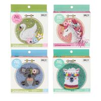 DIY Punch Needle Kit 3D Embroidery Hoop