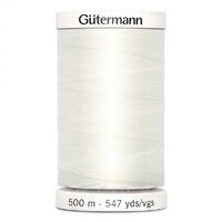 Gutermann Sew-All 100% Polyester Sewing Thread (500m) Colour 111 OFF WHITE