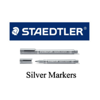 Staedtler Metallic Markers ,Ideal for Scrapbooking  - Silver
