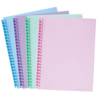 Marbig A4 Display Book Refillable 20 Pocket With Clear Front 12 Pack - CHOOSE YOUR COLOUR!!