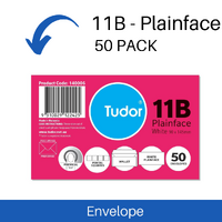 Envelope Tudor 11B Self Seal 90 x 145mm 50 Pack - White