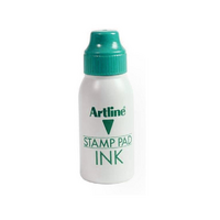 1 x Artline Stamp Pad Inks 50CC Stamp Pad Ink Refill - Green