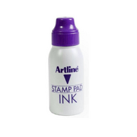 1 x Artline Stamp Pad Inks 50CC Stamp Pad Ink Refill - Purple