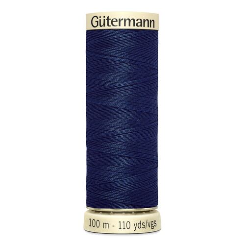 Gutermann Sew-All Thread 100% Polyester Sewing Thread 100m - Navy Blue 011