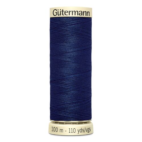 Gutermann Sew-All Thread 100% Polyester Sewing Thread 100m 5 Pack - Navy Blue 013