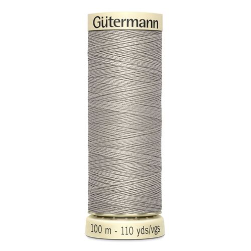 Gutermann Sew-All Thread 100% Polyester Sewing Thread 100m 5 Pack - Light Taupe 118