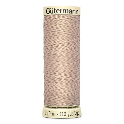 Gutermann Sew-All Thread 100% Polyester Sewing Thread 100m 5 Pack - Beige 121