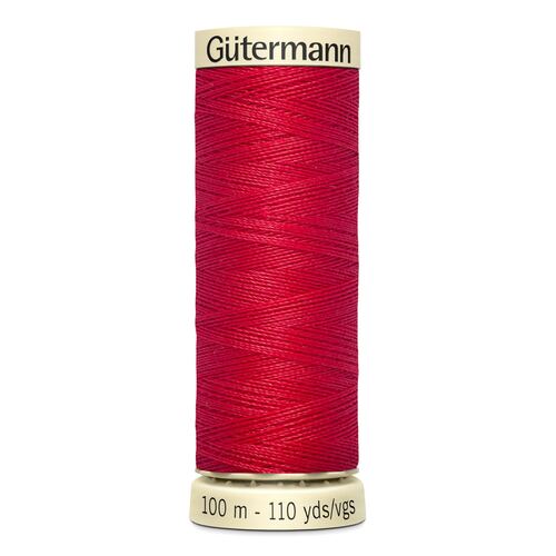 Gutermann Sew-All Thread 100% Polyester Sewing Thread 100m - Red 156