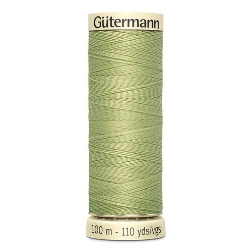 Gutermann Sew-All Thread 100% Polyester Sewing Thread 100m 5 Pack - Pale Kharki Green 282