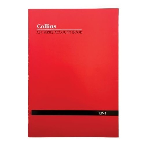 Collins A24 A4 Series Analysis Account Book Feint Ruled - 10200