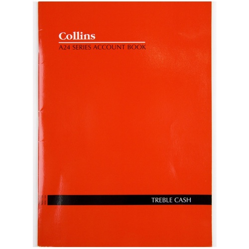 Collins A24 A4 Series Analysis Book Treble Cash - 10203
