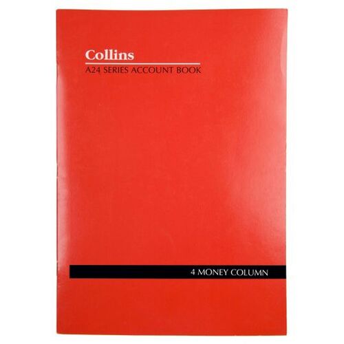Collins A24 A4 Series Analysis Book 4 Money Column - 10204