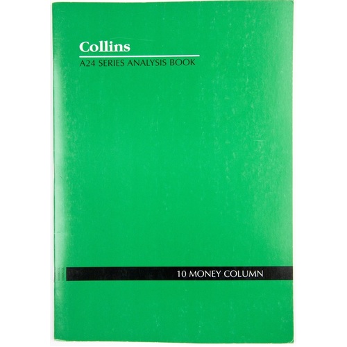 Collins A24 A4 Series Analysis Book 10 Money Column - 10210