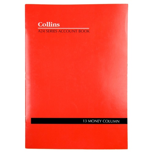 Collins A24 A4 Series Analysis Book 13 Money Column - 10213