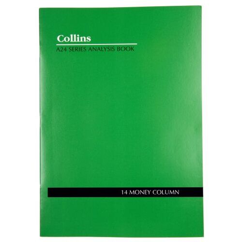 Collins A24 A4 Series Analysis Book 14 Money Column - 10214