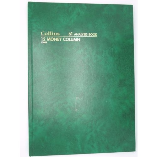Collins 61 SER A4 Analysis Book 15 Money Hard Cover - 13110