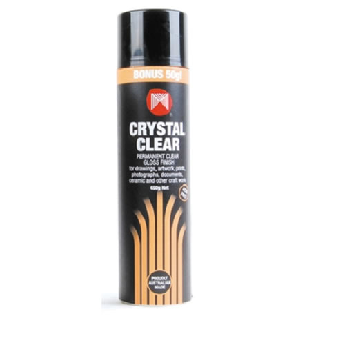 Micador Permanent Crystal Clear Gloss Finish Glue Spray 450g