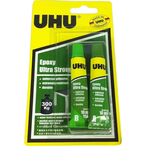 Uhu Glue Epoxy Ultra Strong 2 X 10ml Tubes