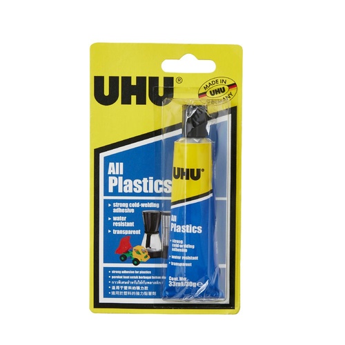 Uhu Glue All Plastics Universal 33ml Tube