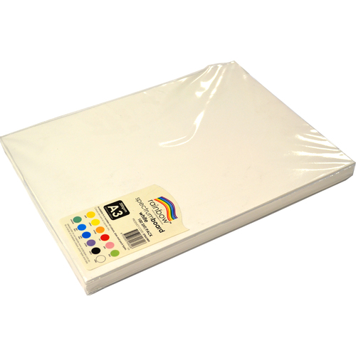 Rainbow A3 Cardboard Spectrum Board 200gsm Pack of 100 - White